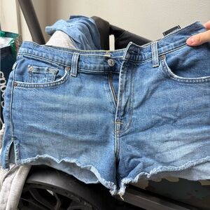 7 For All Mankind Blue Jean Shorts Classic Style